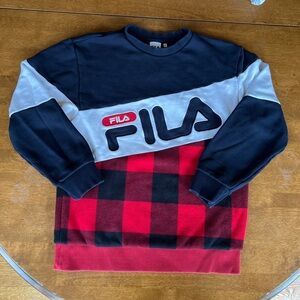 Navy & red Fila crewneck sweatshirt